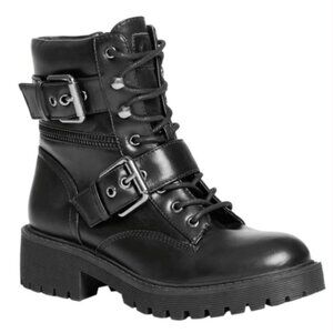 NIB    GBG Guess black combat boots 👢